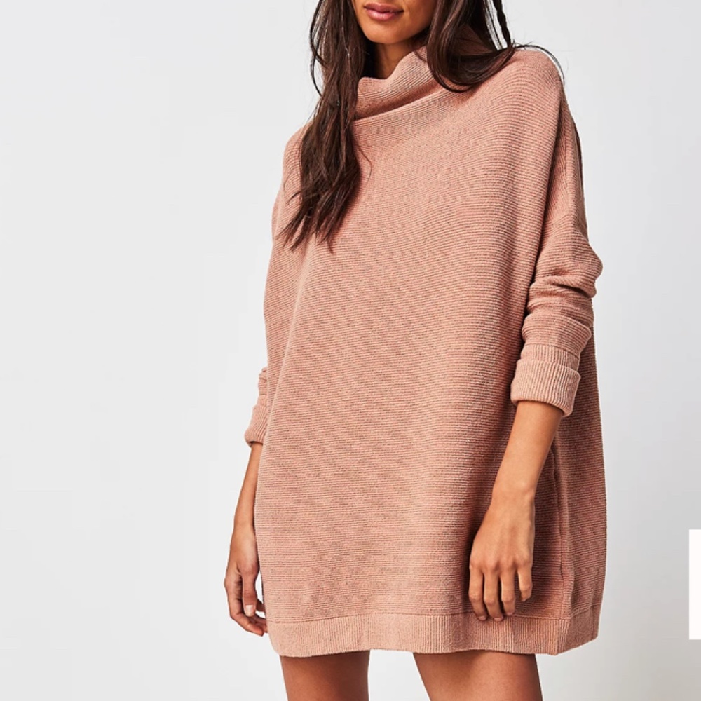 Free People Ottoman Tunic Coffee Cream Women Medium